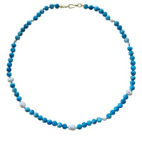 Sugerloaf Pearl Necklace in Blue Apatite