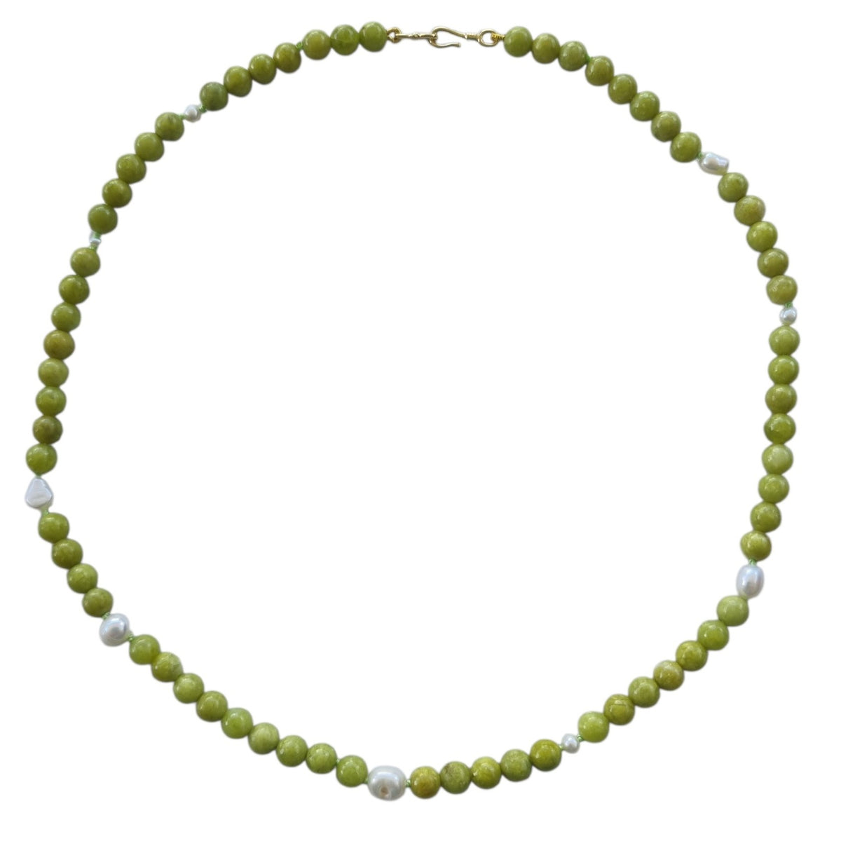 Sugerloaf Pearl Necklace in Green Opal