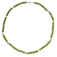 Sugerloaf Pearl Necklace in Green Opal