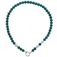 Tango Gemstone and Freshwater Pearl Necklace 6 gemstone variations