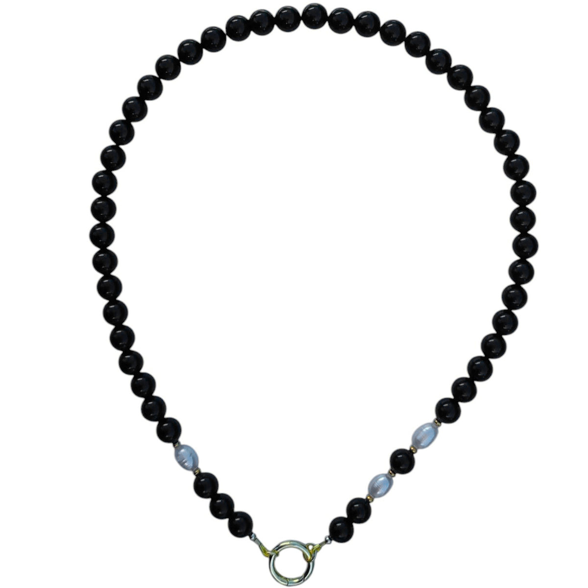 Tango Gemstone and Freshwater Pearl Necklace 6 gemstone variations