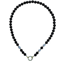 Tango Gemstone and Freshwater Pearl Necklace 6 gemstone variations