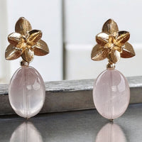Ulla Rose Quartz Earrings