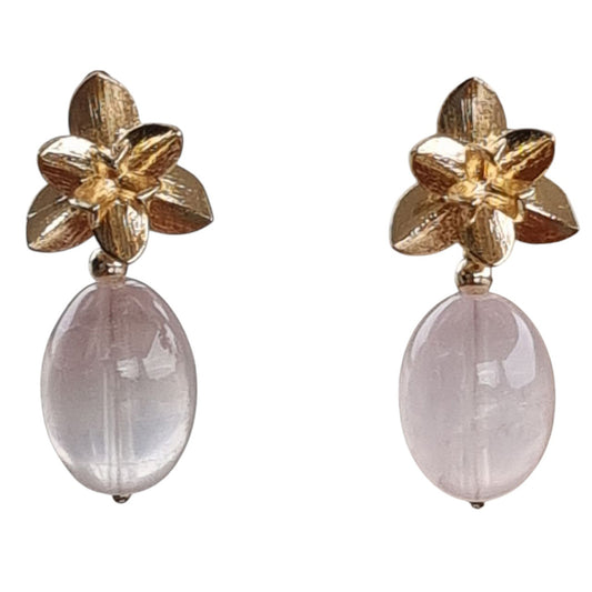 Ulla Rose Quartz Earrings
