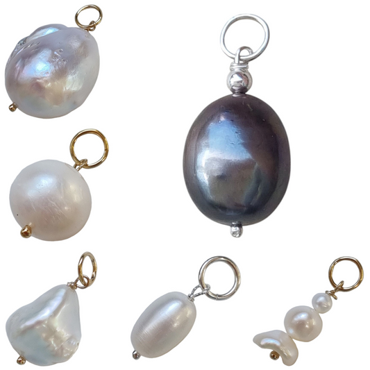 Sage Freshwater Pearl Interchangeable Pendant and Charms