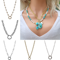 Alora Necklace Connector Chains for charms and pendants