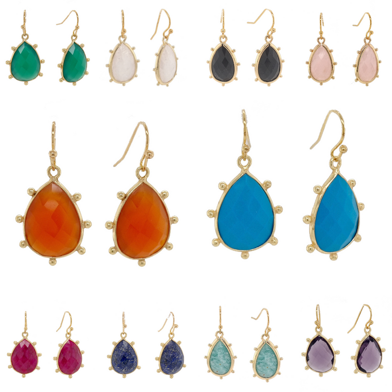 Aurulia Gemstone drop Earrings