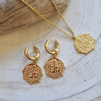 Ursula Coin Hoop Earrings