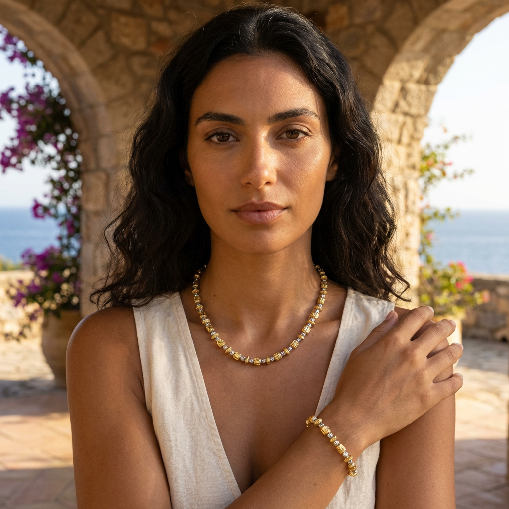 Valeria Necklace and bracelet