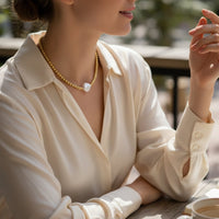Verona Keshi Pearl Necklace