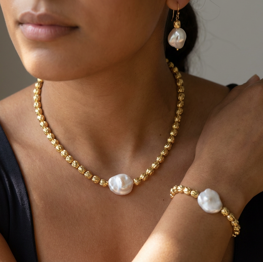 Verona Keshi Pearl Earrings