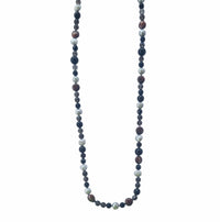 Vittoria Onyx, Smokey Quartz and Pearl Long Necklace