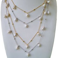 Lively station chain necklace with Pearls