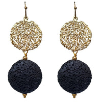 lava gold earrings