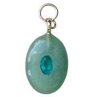 Green Adventurine Charm for jewellery