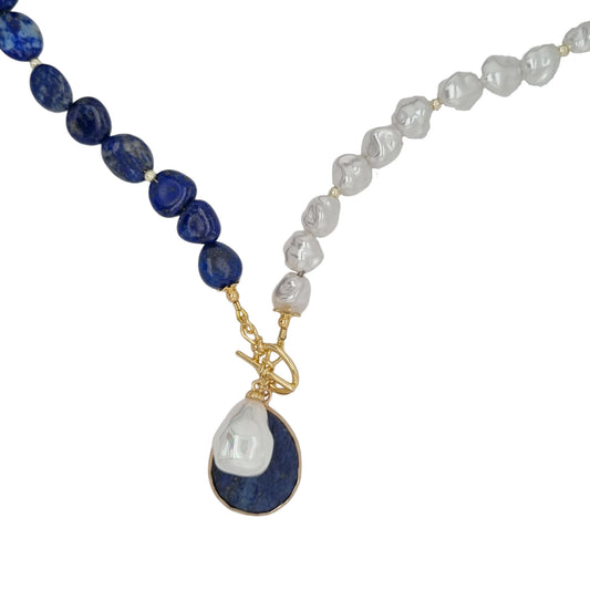 Maria Lapis Lazuli Pendant Necklace