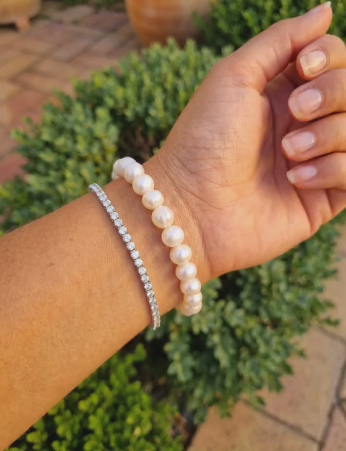 Oceano Freshwater Pearl Elastic Bracelet