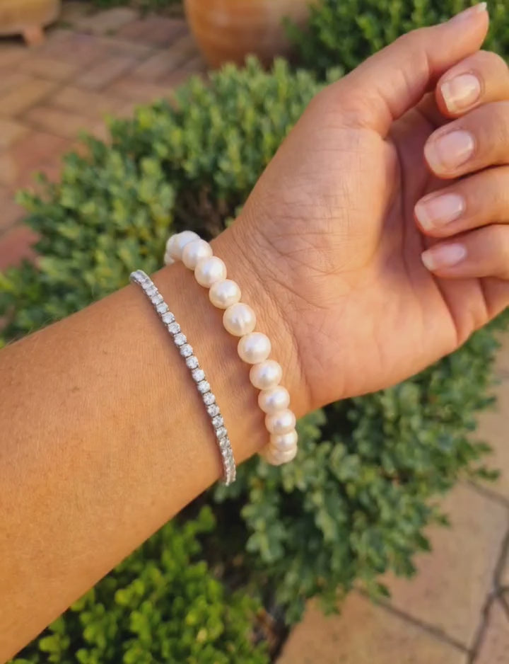 Oceano Freshwater Pearl Elastic Bracelet