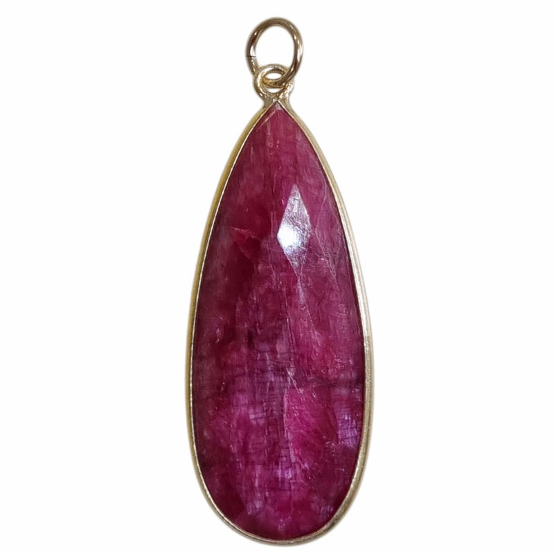 Sage Ruby Necklace Charms
