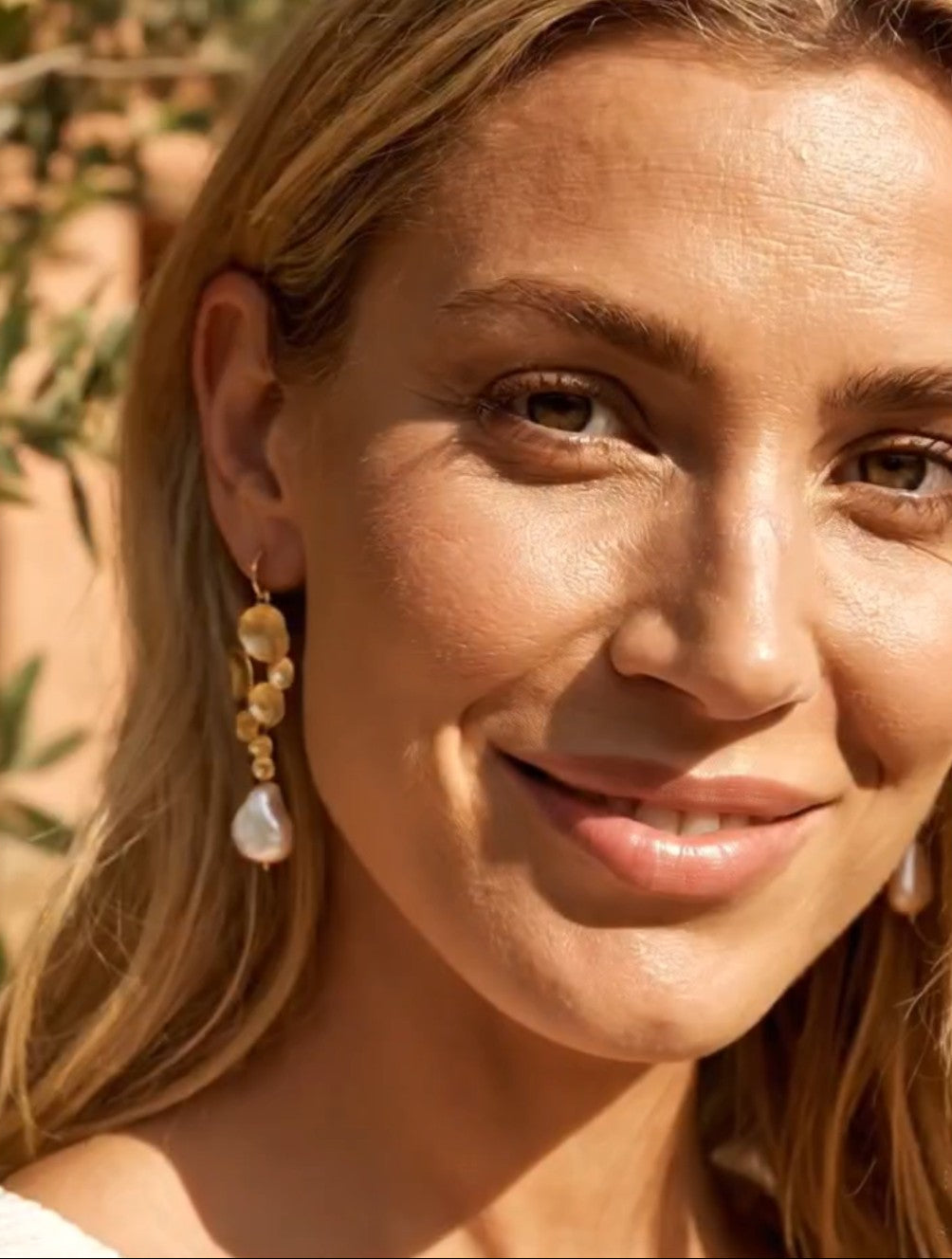 Navigio Multidrop Baroque Freshwater Pearl Earrings