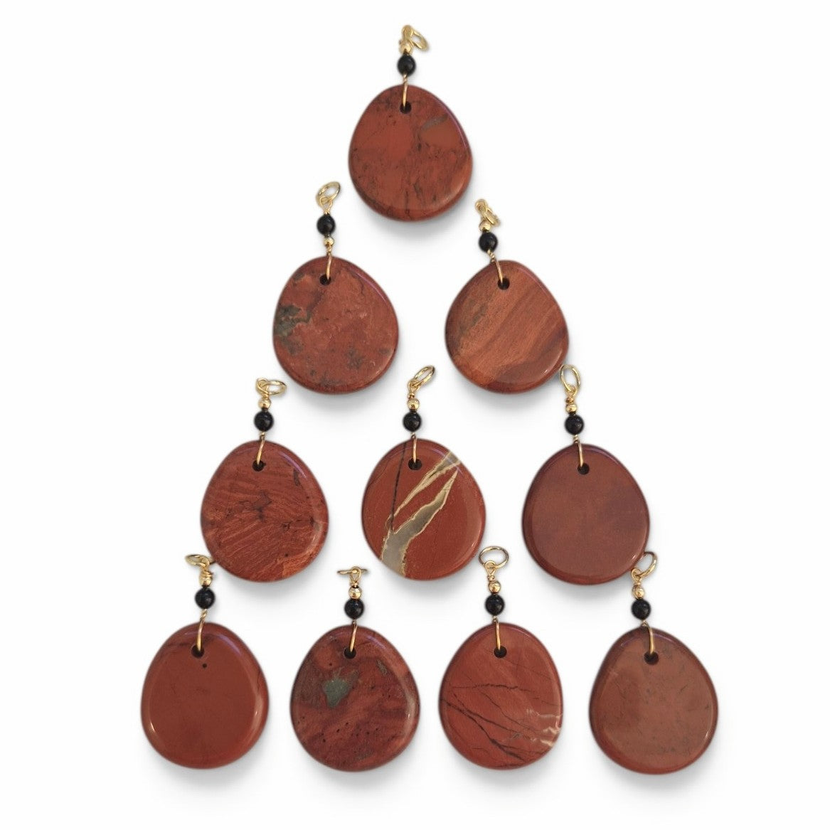 Siena Red Jasper and Onyx Pendant