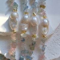 Serafina Beryl and Baroque Pearl Necklace