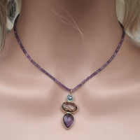 Candyland Charms Amethyst Smokey Quartz Blue Topaz Crystal