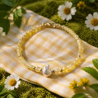Mac Yellow Opal and Keshi Pearl Bracelet