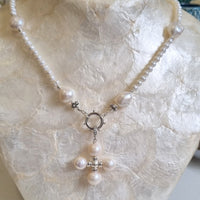 Gigi Freshwater Pearl Choker Charm Necklace