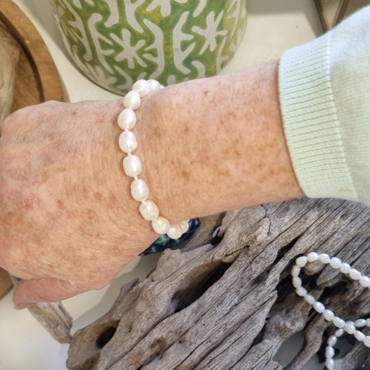 Lush Freshwater Pearl Charm Bracelet