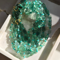 Marea Blue Fluorite and Amazonite Necklace