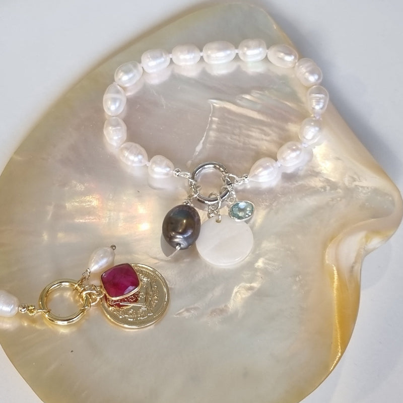 Sage Ruby Necklace Charms