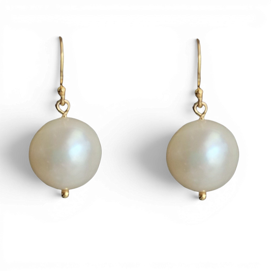 Belinda Freshwater Pearl 14k Gold or Sterling Silver Earrings