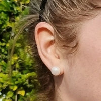 Fancesca 10-11mm Freshwater Pearl Sterling Silver stud Earrings