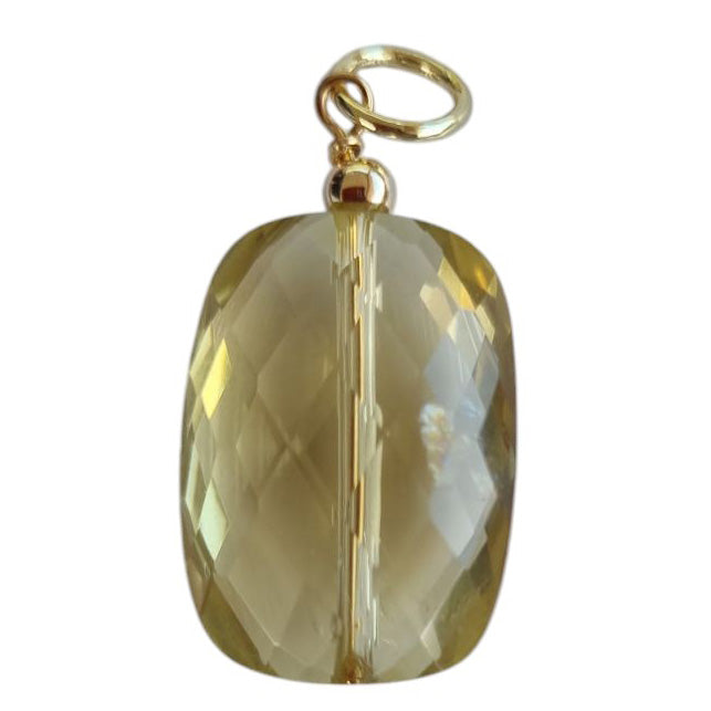 Sage Gemstone Pendants Charms Lemon Quartz