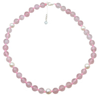 Sofia Aquamarine and Freshwater Pearl Sterling Silver necklace