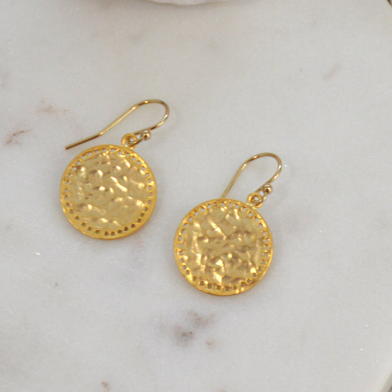 Allira Studded Coin Earrings