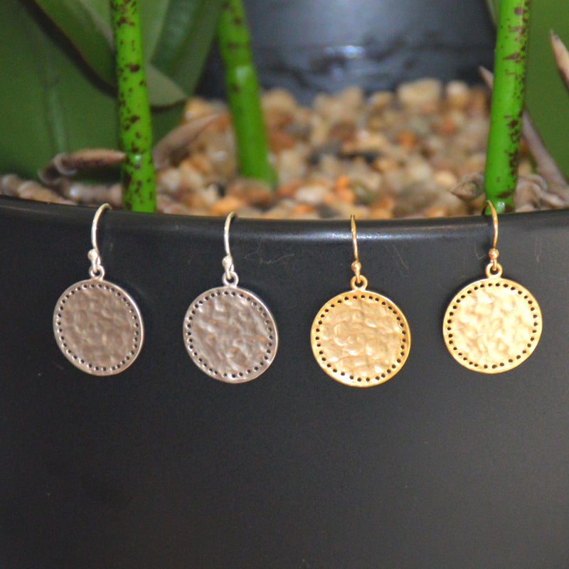 Allira Studded Coin Earrings