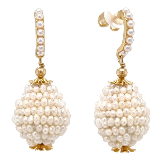 Kyle Pearl gemstone drop Earring