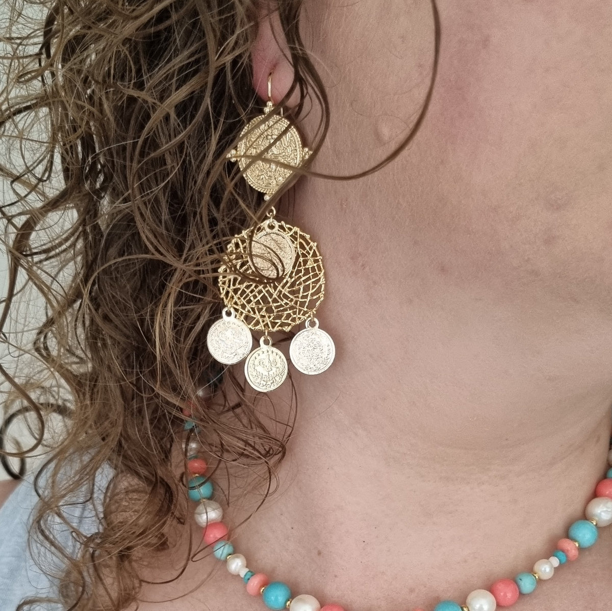 Praia Coin Earrings