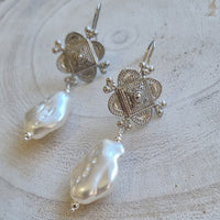 Aphrodite Pearl Drop Earrings