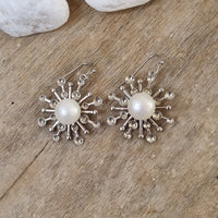 Starburst Freshwater Pearl Earrings