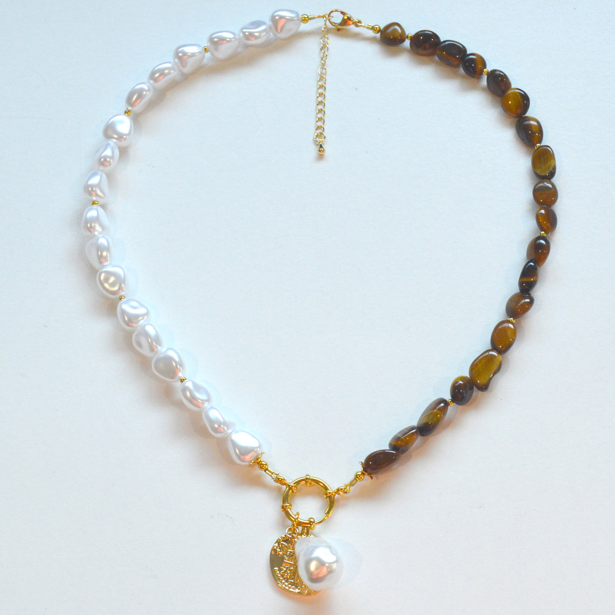 Maria Tiger Eye Pendant Necklace