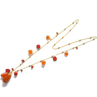 Glamour Carnelian, Coral and Fresh Water Pearl necklaces set of 3