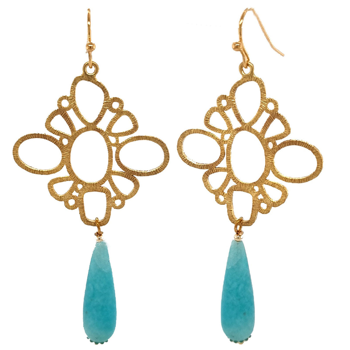 Evie Peruvian Amazonite Earrings