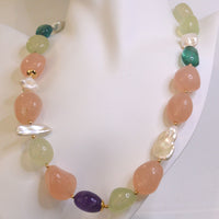 Limited Edition Sand & Sea Gemstone Necklace