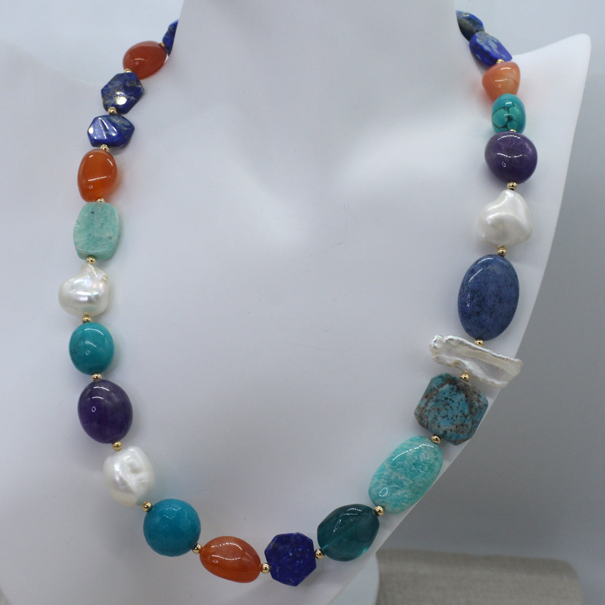 Limited Edition Coral Reef Gemstone Necklace