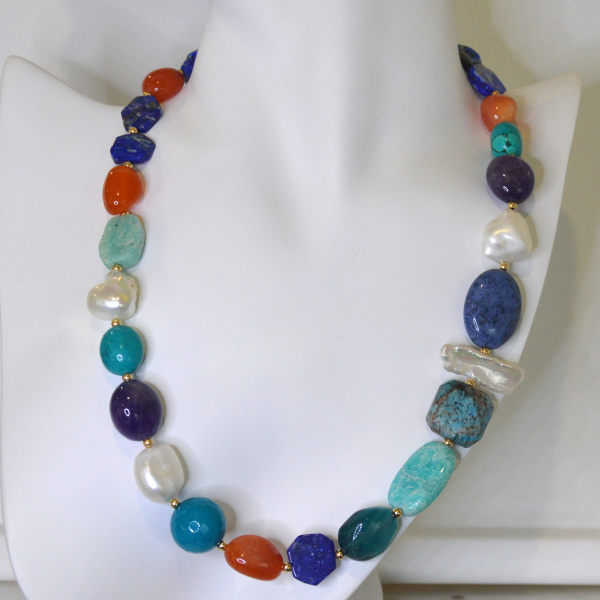 Limited Edition Coral Reef Gemstone Necklace