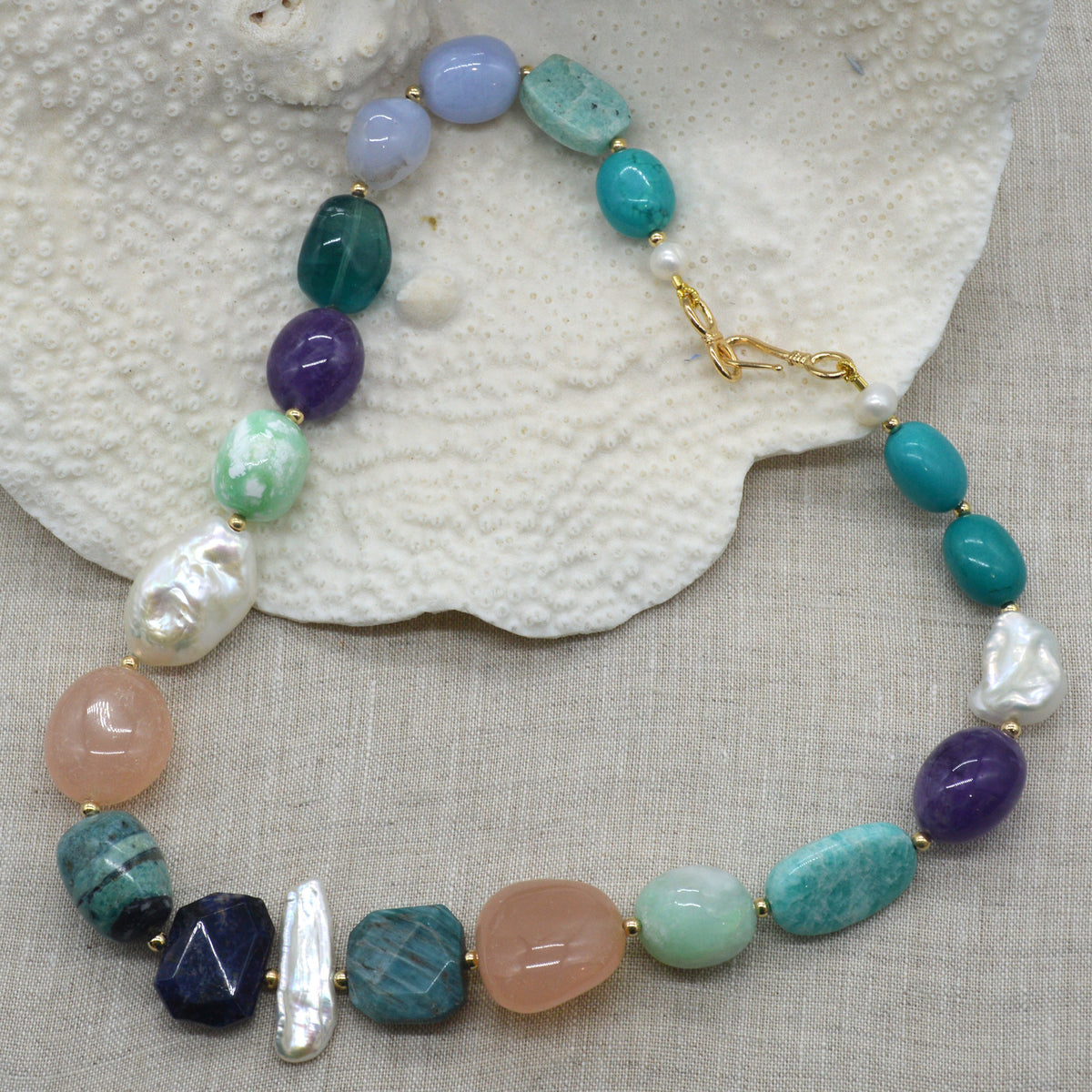 Limited Edition Ocean Breeze Gemstone Necklace