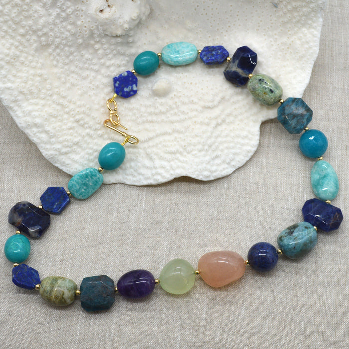 Limited Edition Deep Ocean Gemstone Necklace